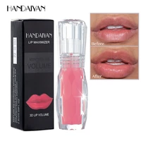 handaiyan crystal jelly lip gloss capsule lip plumper oil shiny clear lip oil moisturizing lip gloss balm lip tint cosmetics