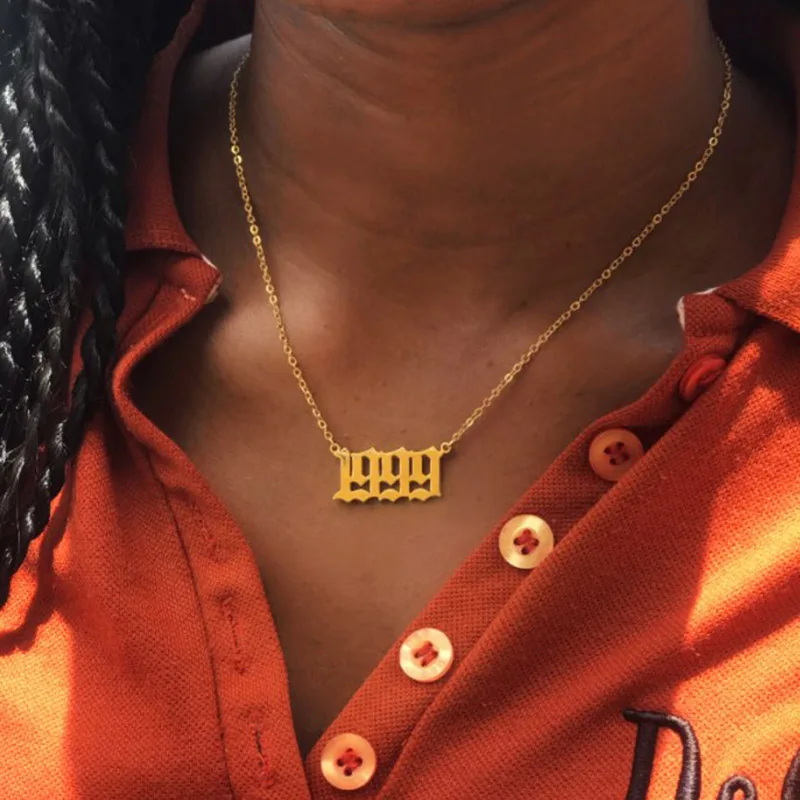 Женское Ожерелье из нержавеющей стали ожерелье с надписью английский шрифт