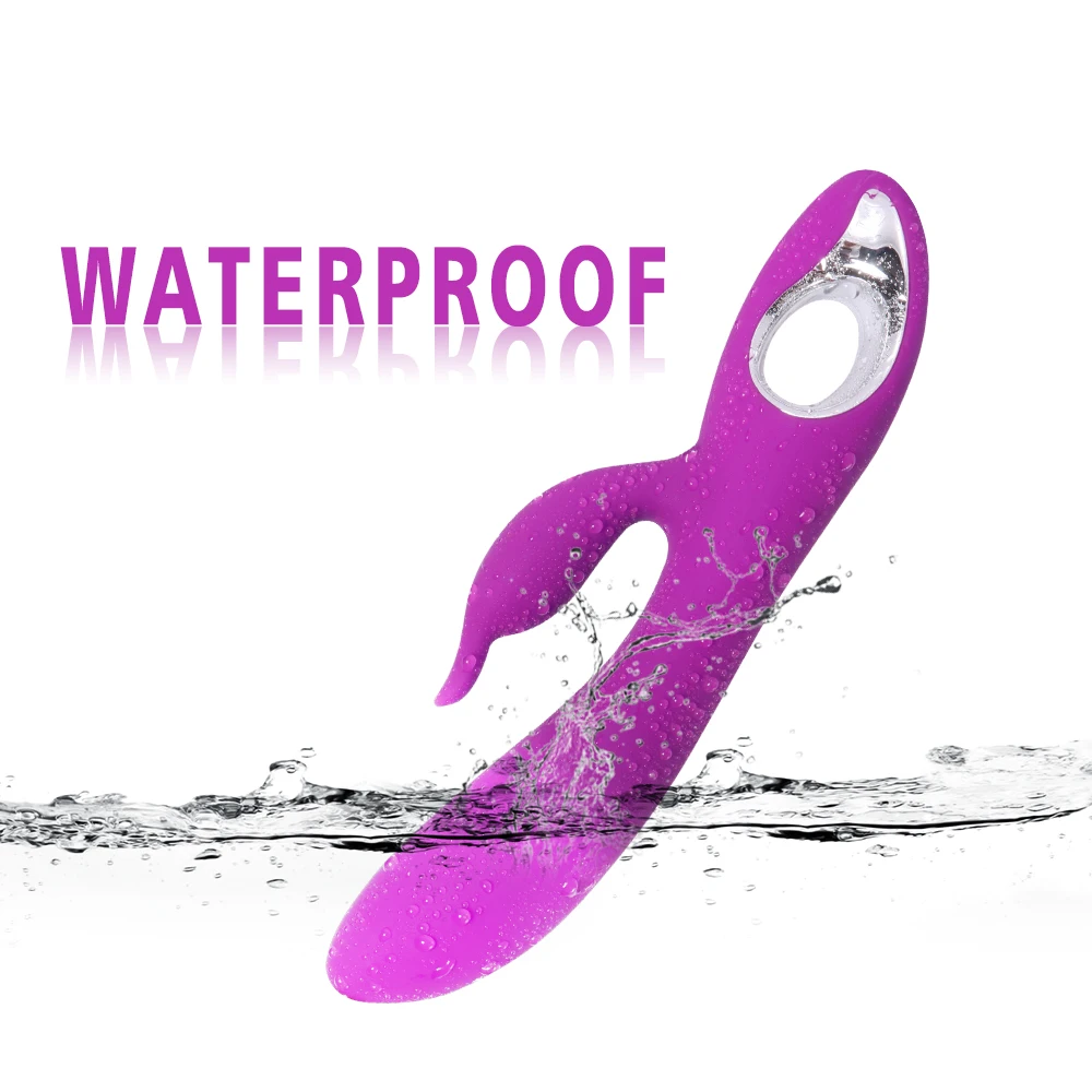 Вибратор GUIMI Rabbit Стимулятор точки G оргазма водонепроницаемый фаллоимитатор Vibe