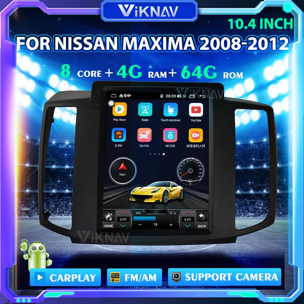 Автомобильный мультимедийный плеер для Nissan MAXIMA 10 4-2008 стерео с GPS-навигацией 2012