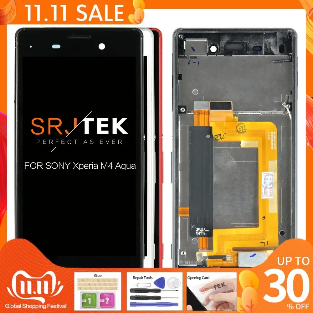 ЖК-дисплей 5 0 дюйма 1280x720 IPS для SONY Xperia M4 Aqua E2303 E2306 E2353 E2312 E2333 E2363 сенсорный экран