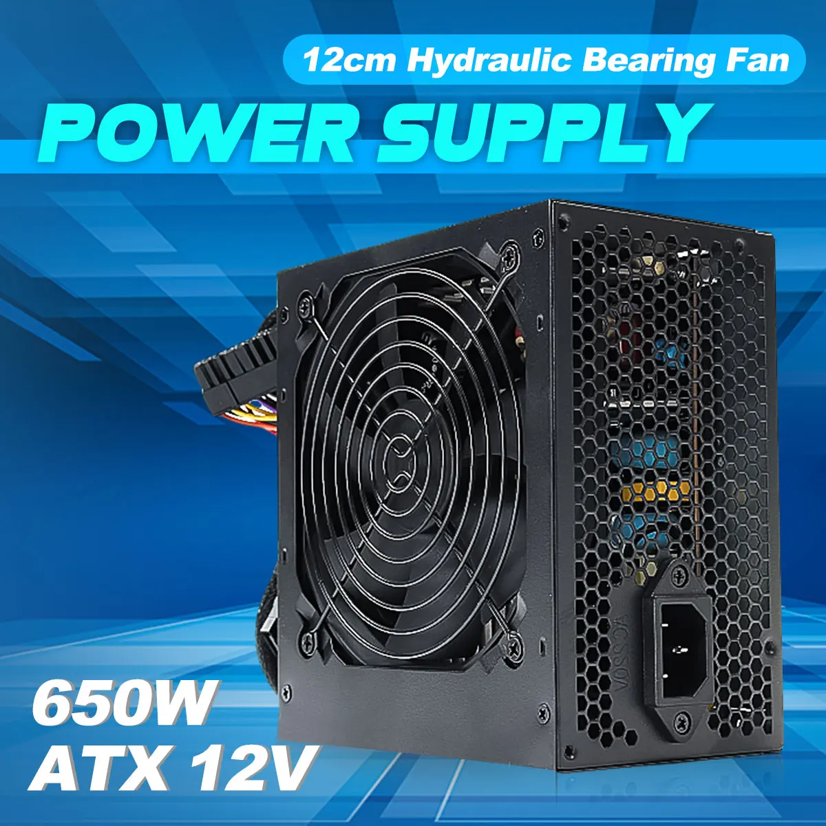 

650W 220V PC Power Supply 12cm Hyfraulic Bearing Fan Computer Power Supply for Intel AMD PC 12V ATX SLI PCI-E 24pin Gaming