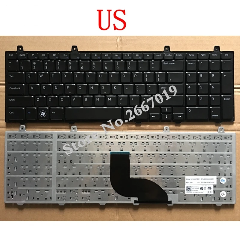 Новая клавиатура GZEELE для DELL studio 1735 1736 1737 1749 1745 английская ноутбука черная US |
