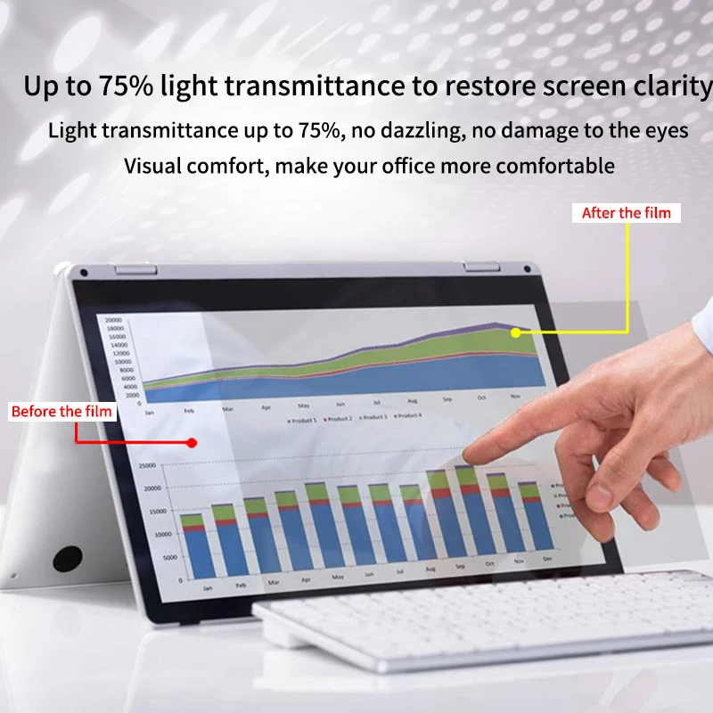 privacy filter anti glare screen protector protective film for 169 laptop computer computer privacy film 75 light free global shipping