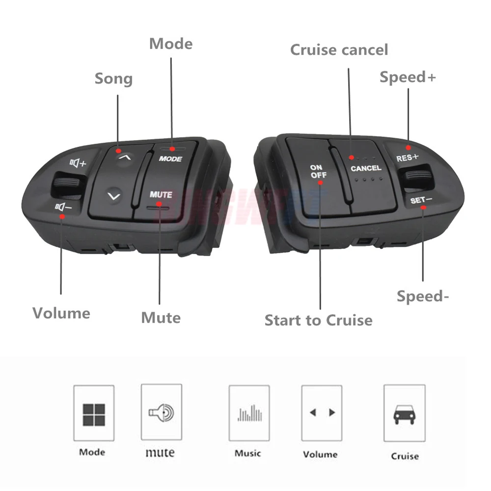 

New Multifunction Steering Wheel Button Bluetooth panel For KIA Sportage Audio Volume Speed Cruise Control Buttons Switch