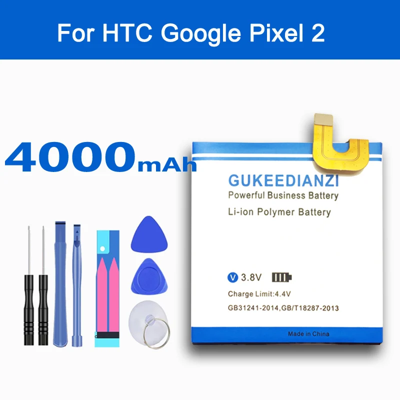 GUKEEDIANZI 2018 НОВЫЙ 4000 мАч мобильный телефон Батарея BG2W для HTC Google Pixel 2B 2 муски (Muski
