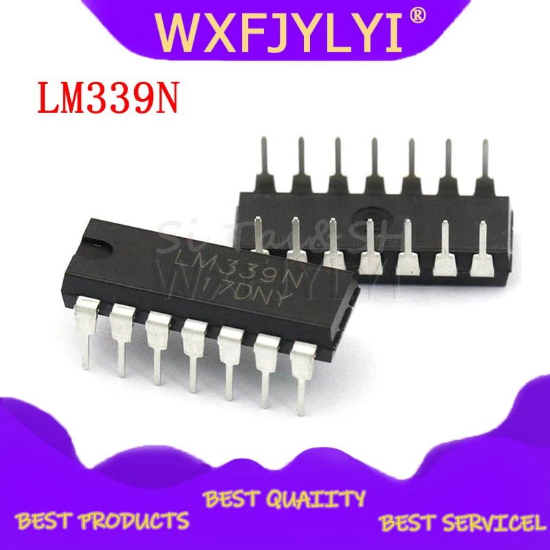 10 шт. LM339N DIP14 LM339 DIP 339N 14 Quad Single Supply компараторы новые и оригинальные IC|dip14|lm339 |