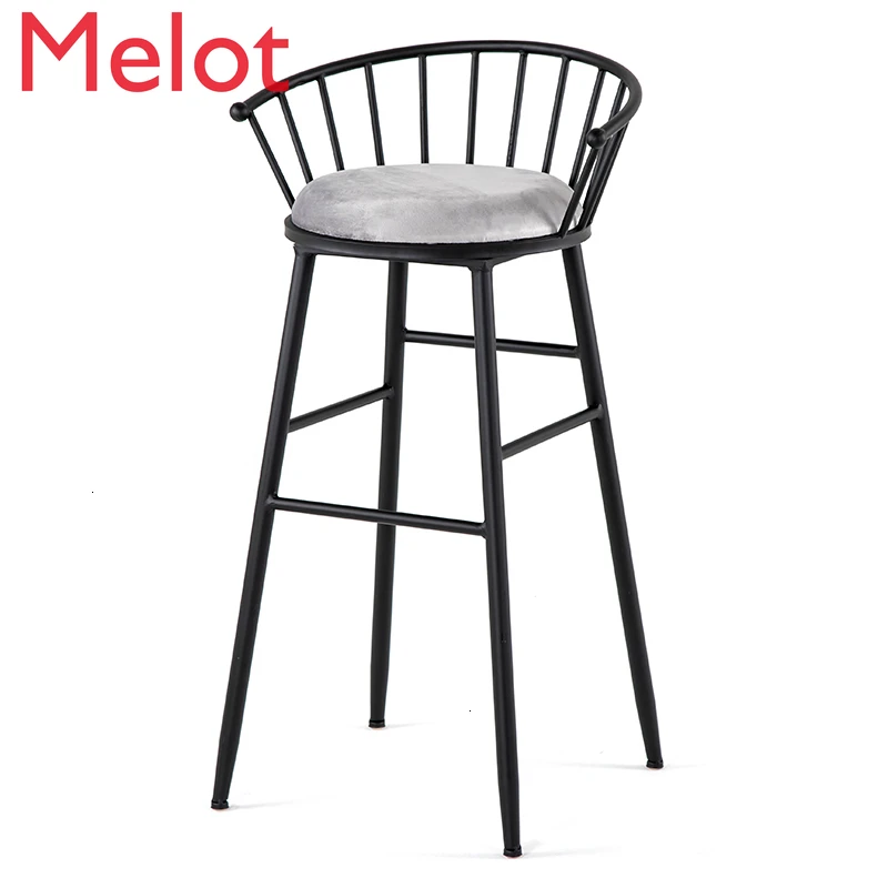 

Nordic барный стул светильник экстравагантные спинка промышленности железа художественная барный стул на стойке коммерческая мебель совреме...