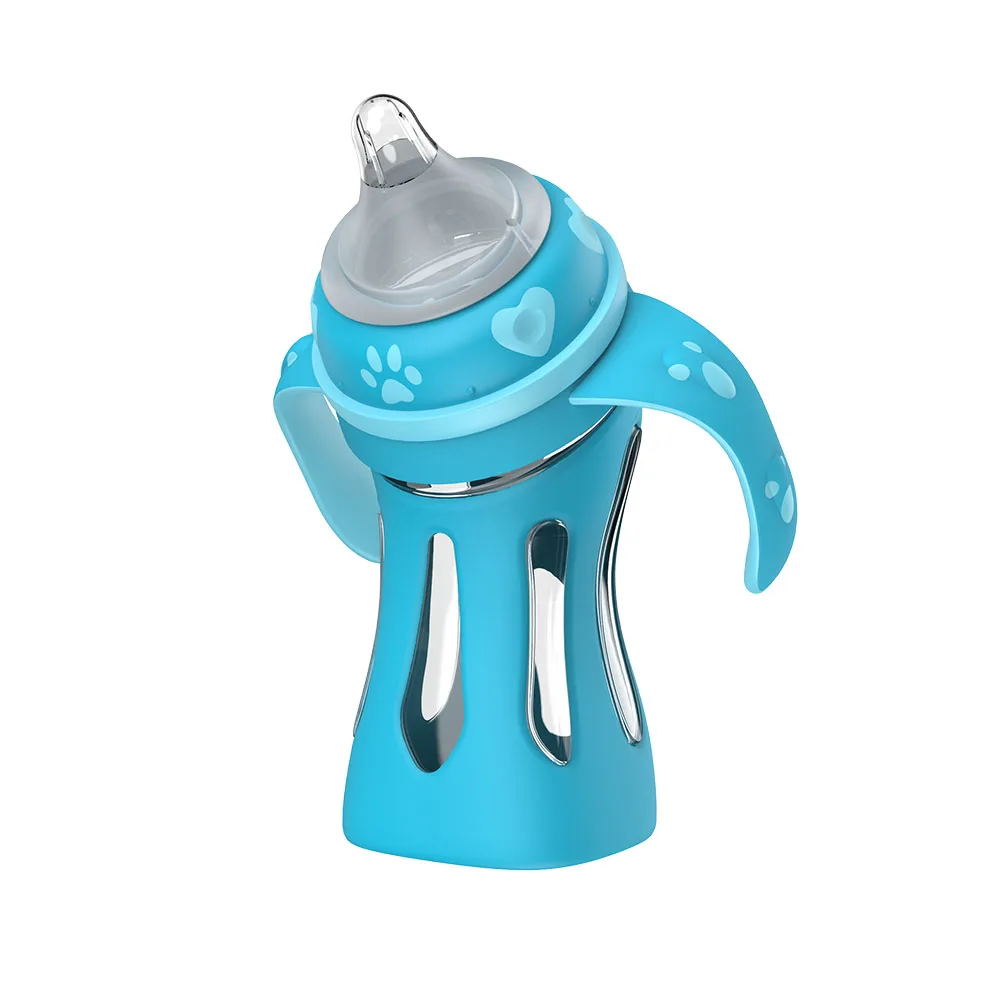 Бутылочка feeding180/240 мл Детские Бутылочки для молока с датчиком температуры 0 3