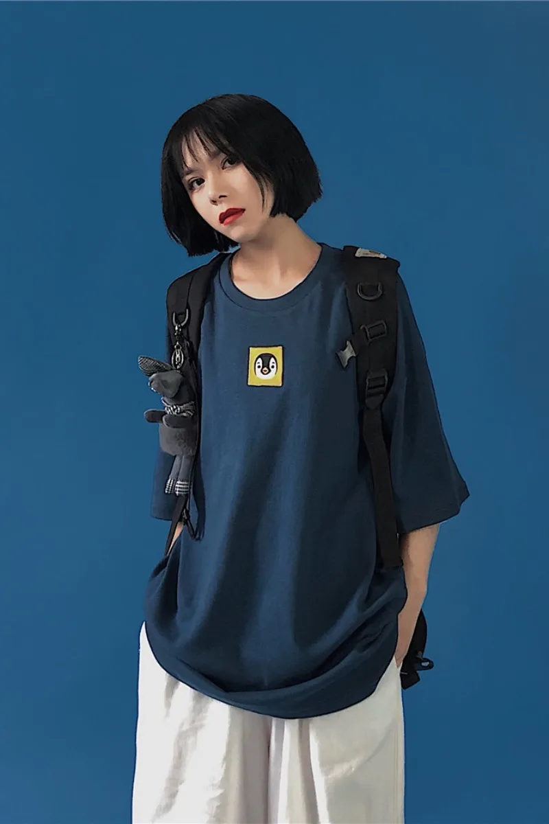 Летняя Новинка 2020 Популярная Корейская флисовая простая футболка с пятью