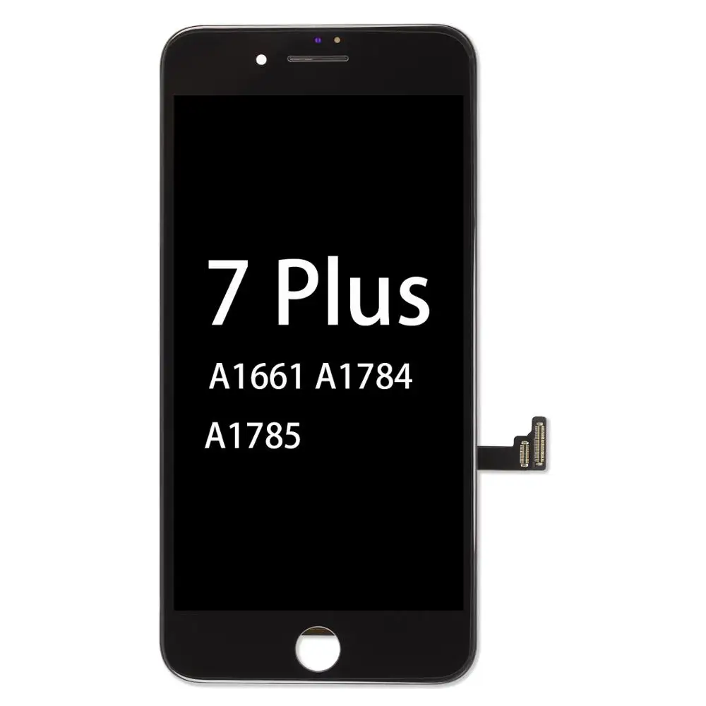 for 7 Plus Black Черный/белый класс AAA+ ЖК-дисплей для iPhone 5 5S 6 6 S 7 3D сенсорный дигитайзер сборка экрана Ecran Замена+ закаленное стекло - Цвет: for 7 Plus Black