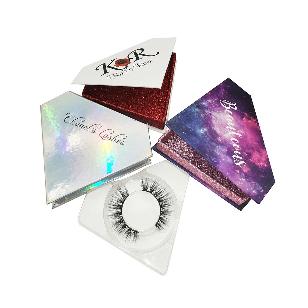 Алмазные Заказные норковые ресницы блестящая коробка Черная пятница целые