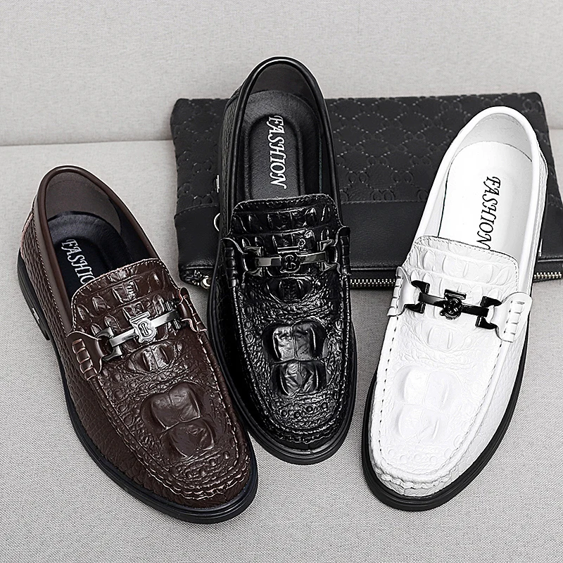

2020 New Arrival Penny Loafers British Fashion Casual Leather Shoes Men Flats Breathable Man Boat Shoes Non-Slip Driving Shoes