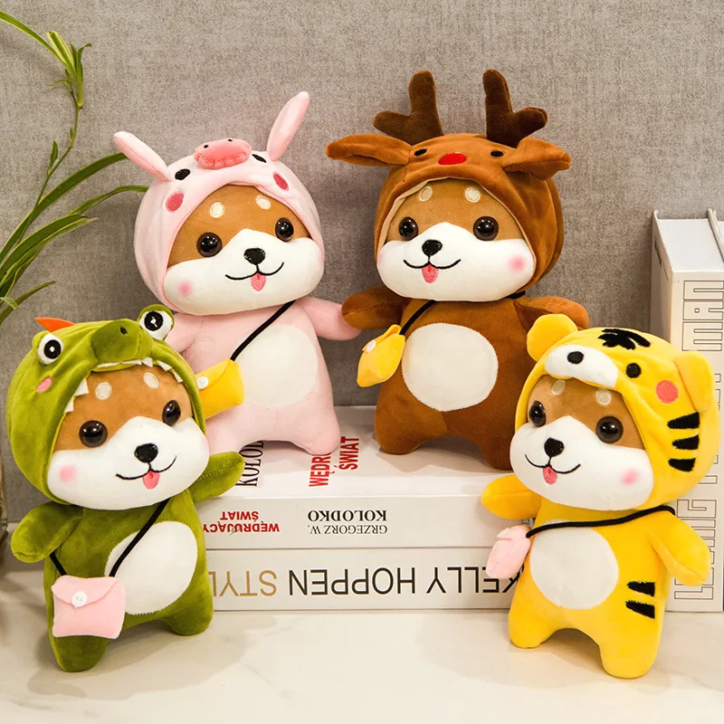 

Kawaii Dress Up Shiba Inu Dog Plush Toy Stuffed Soft Animal Corgi Pillow Christmas Gift For Kids Lovely Birthday Present