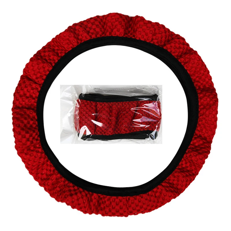 

8Colors Universal Breathable Anti Slip Suitable 37-38cm Car Steering Wheel Protective Decoration Automotive Interior Accessories