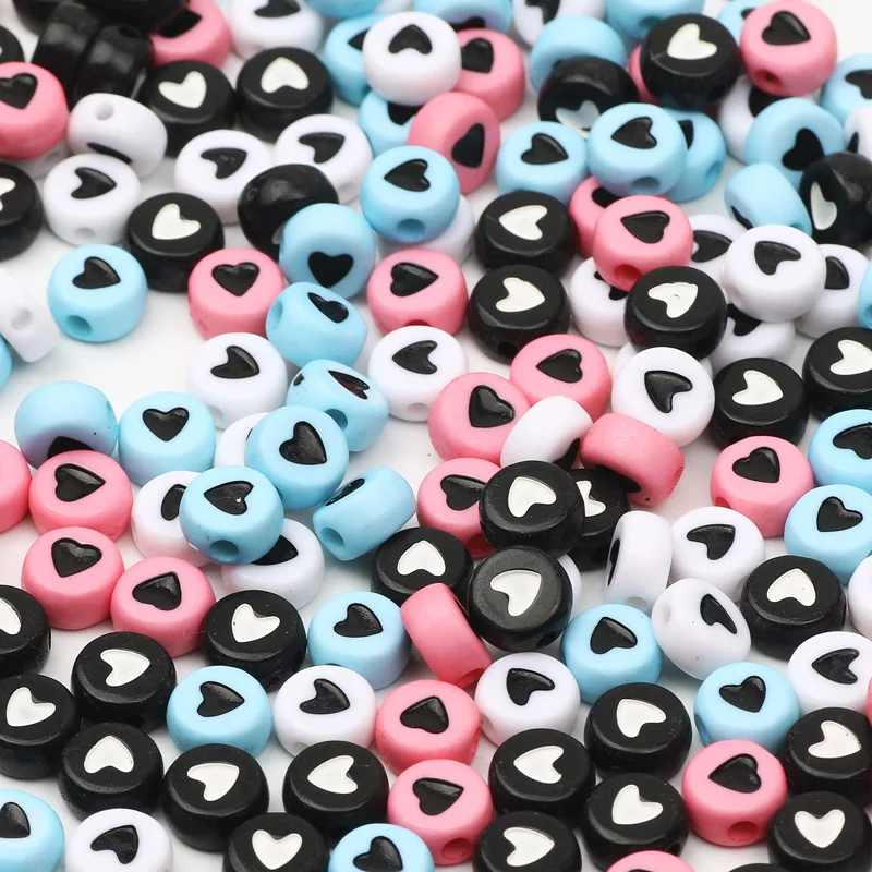 

Акриловые бусины в форме сердца, 6/7 мм