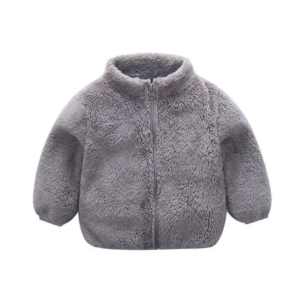 2019 Baby Boys Girls Clothes Solid Long Sleeve Zipper Plush Coat Jacket Outwear Autumn Winter Warm Casual Tops | Детская одежда и