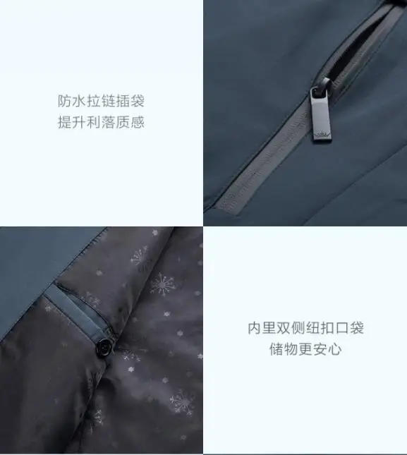 xiaomi mijia деловая Повседневная Длинная ветровка гладкая и нежная Мужская ветровка мужская куртка умный дом