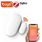 Умный дверной датчик Tuya ZigBee, беспроводная система охранной сигнализации с поддержкой приложения Tuya  Smart Life