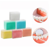 1100pcsbox double headed toothpicks soft plastic interdental brush sticks dental hygiene teeth clean oral care tools
