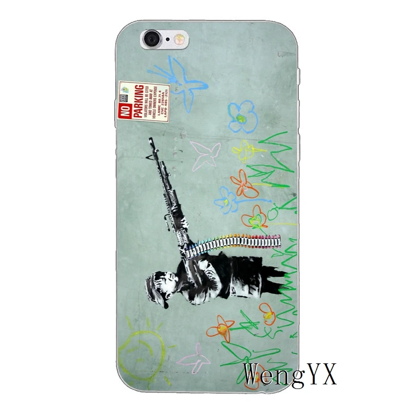 Street Art Banksy Graffiti Accessories phone case For Xiaomi Redmi S2 6 6A 5 plus 5A 4X 4A 3 Note pro 4 2 | Мобильные телефоны и