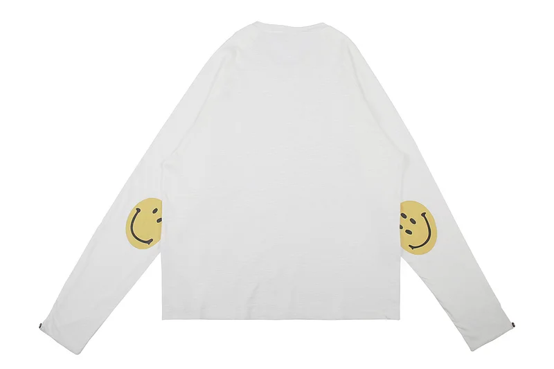 

Spring Autumn 2020 Kapital Solid Color Long Sleeve T Shirt Men Women Couple 100% Cotton T-Shirt Casual Loose Fit Tee