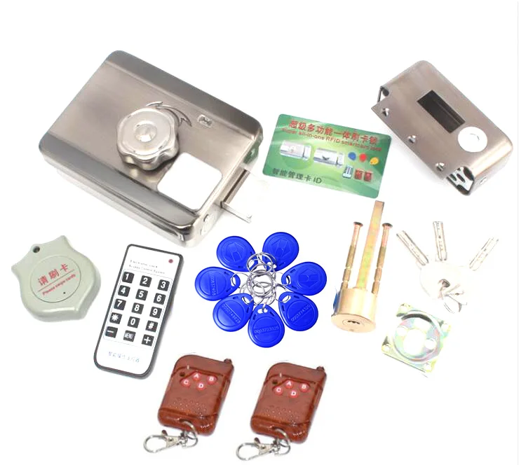 kit10 new button Электронный RFID дверной замок для ворот/умный электрический ударный замок магнитный индукционный дверной вход система контроля доступа y 15 метки Пульты ДУ - Цвет: kit10 new button