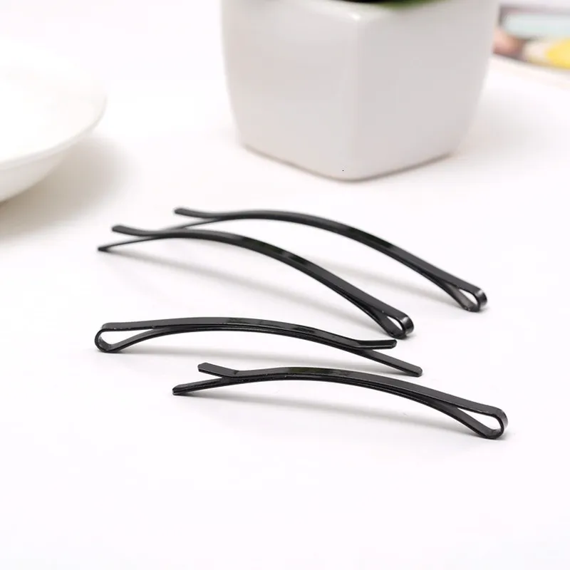 12Pcs 8.5cm Black Hairpins For Women Hair Clip Lady Bobby Pins Invisible Wave Hairgrip Barrette Hairclip Hair Clips Accessories