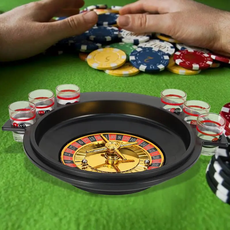 Новые подарки Русские Вечерние игры Lucky Shot Рулетка Питьевая игра с 6 стеклянными