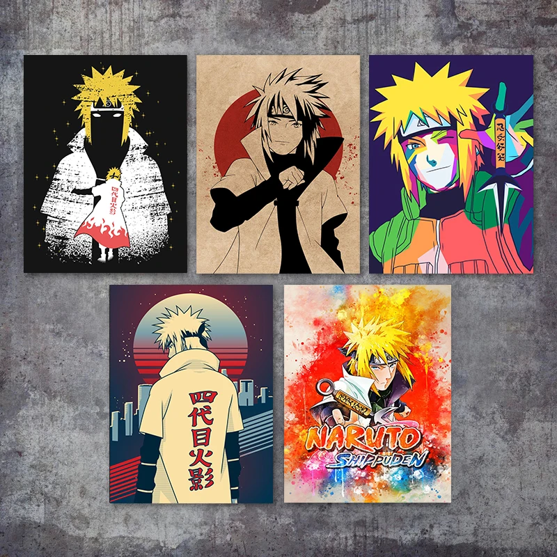 

Minato Namikaze Naruto Anime Wall Decorative Posters and Prints Minato Namikaze Yondaime Canvas Painting Picture Home Decor