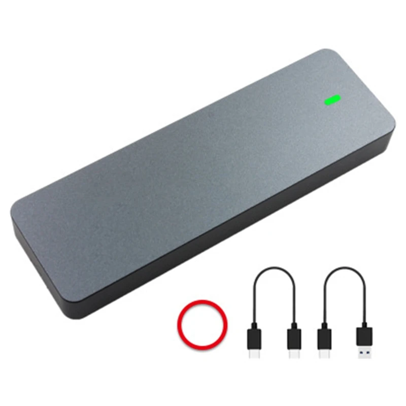 

M.2 NVME Aluminium Alloy to TypeC USB3.1 Gen2 Mobile HDD Box Solid State Drive Shell with RTL9210 Main Control Support