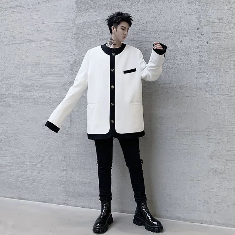 Новинка 2020 весна осень Мужской винтажный Модный повседневный свободный пиджак