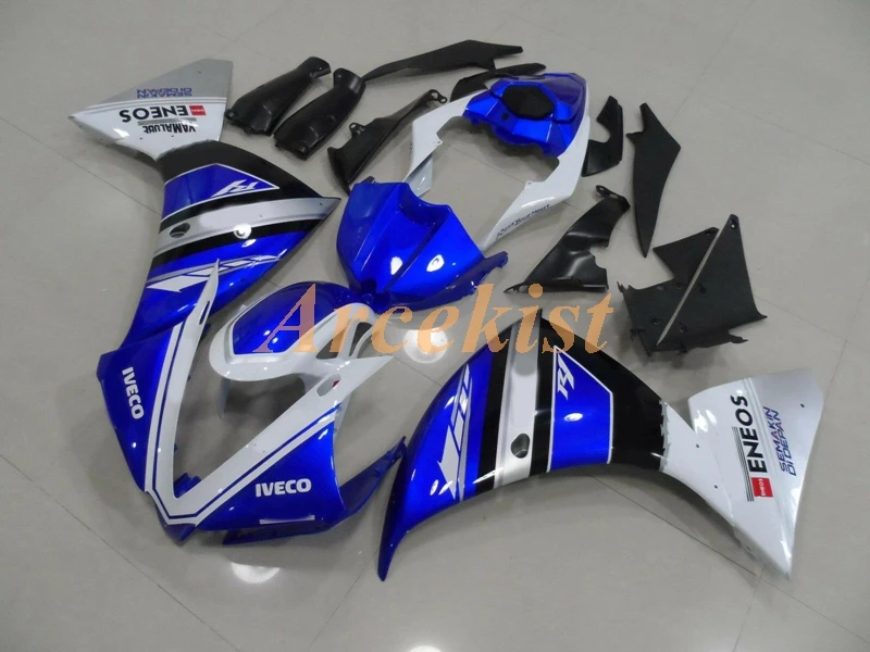 

Новый ABS Полный мотоцикл обтекатели комплект подходит для YAMAHA YZF-R1 09 10 11 R1 2009 2010 2011 боди набор красивый синий белый