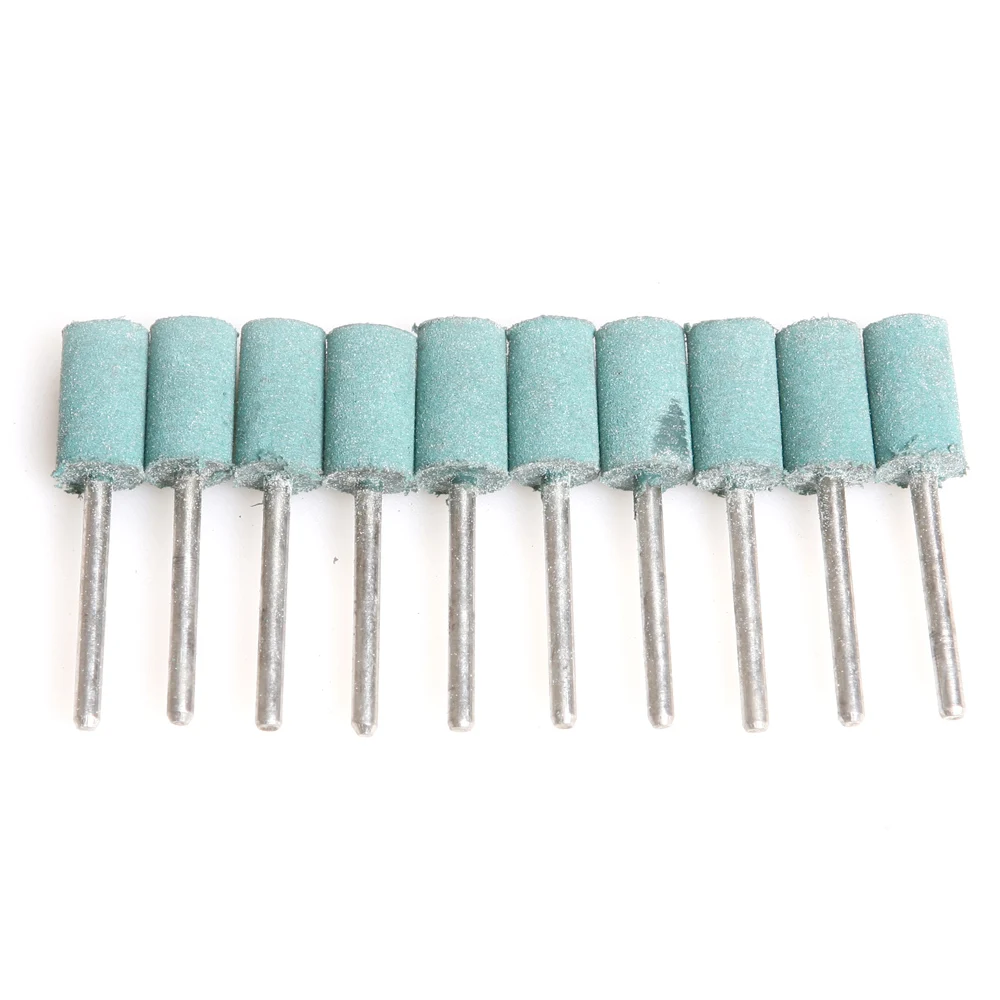 10 шт. мм резиновая Полировочная Шлифовальная головка с синим хвостовиком 3 мм/1/8