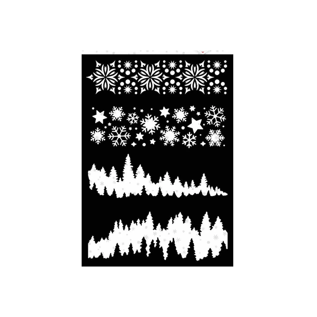

Christmas Horizontal Border Points Stencil Embossed Paper Card Album Craft Template Cut Die Stencils New for 2021 Arrive
