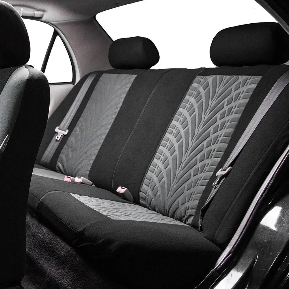 

Durable Car Seat Covers Universal Comfortable Auto Seat Protector with Tire Track Splicing Interior Accessories 2pcs/4pcs/9pcs
