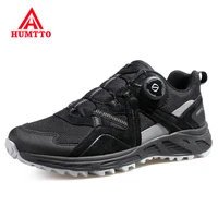 humtto hiking shoes breathable leather mountain mens sneakers for men sport trekking boots outdoor climbing walking shoes man