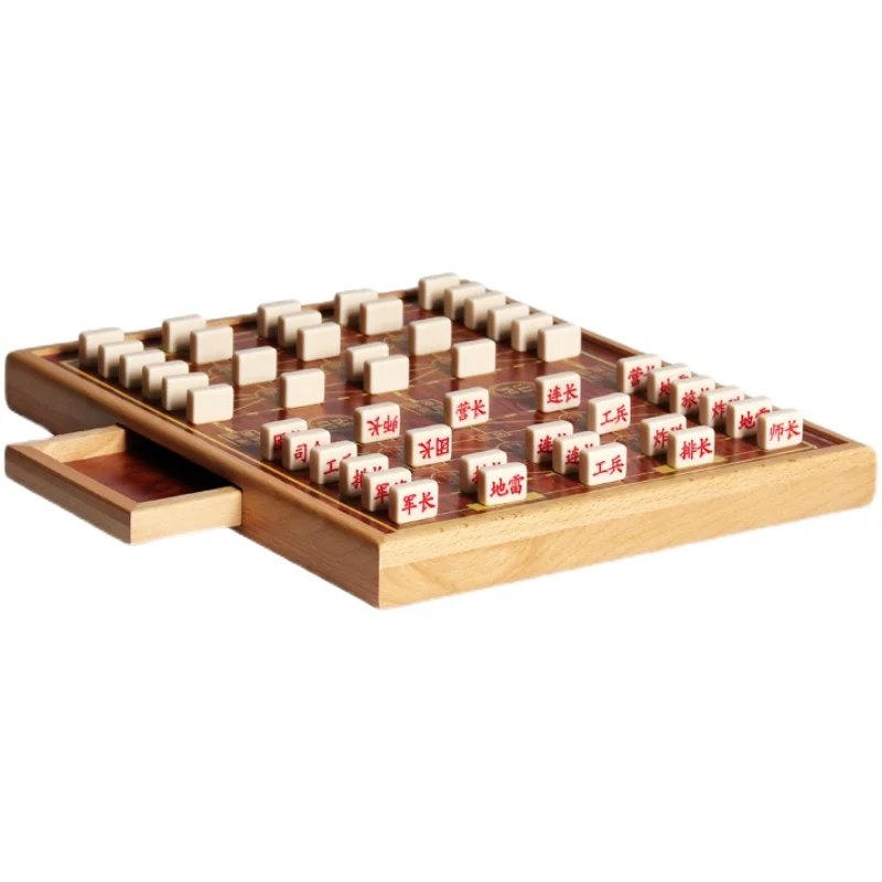 

Large Wooden Battle Chess Creativity Puzzle Game Travel Interactive Chess Portable Adult Series Szachy Family Games EK50QL