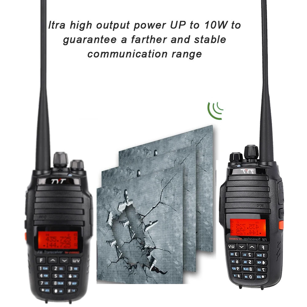TH-UV8000D ультра-высокая выходная мощность 10 Вт ручная рация с круглой рацией |
