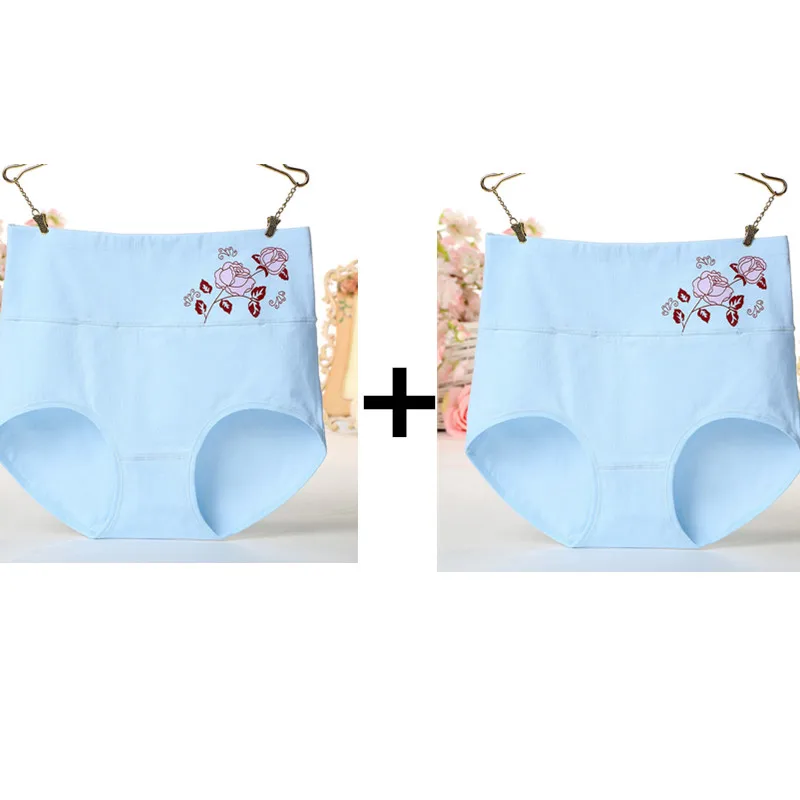 2pcs blue blue Женские шорты с высокой талией бесшовный корсет белье для похудения и коррекции фигуры формирователь тела женское нижнее белье пояс Корректирующее белье брюки - Цвет: 2pcs blue blue
