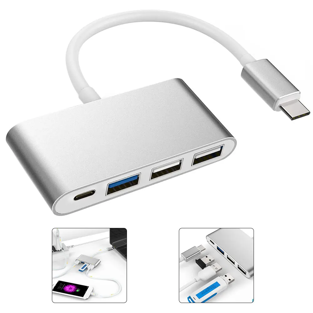 4 в 1 usb type c концентратор usb тип c до usb 30 д