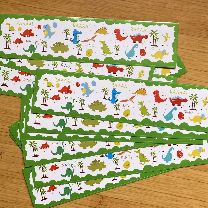 12 шт. наклейки на бутылки для воды в виде динозавра | Дом и сад