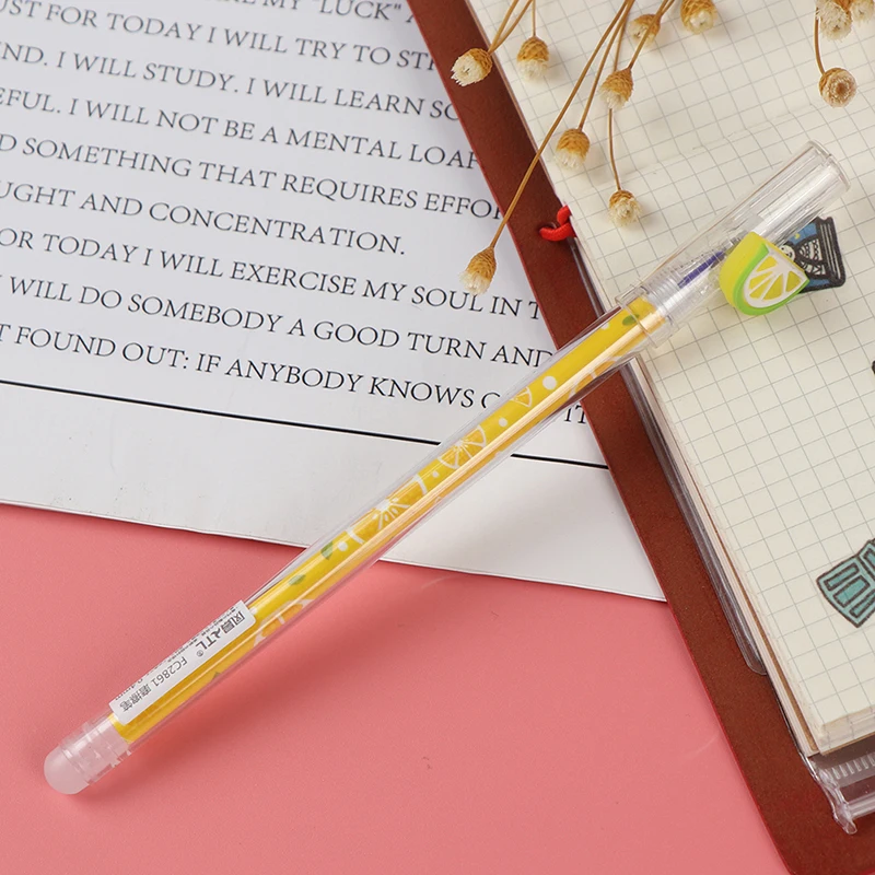 

1/3pcsTeachers' Day Gift crystal Rose Gel Pen Student Stationery School Office kid gift office supplies Fruit Erasable Gel Pen