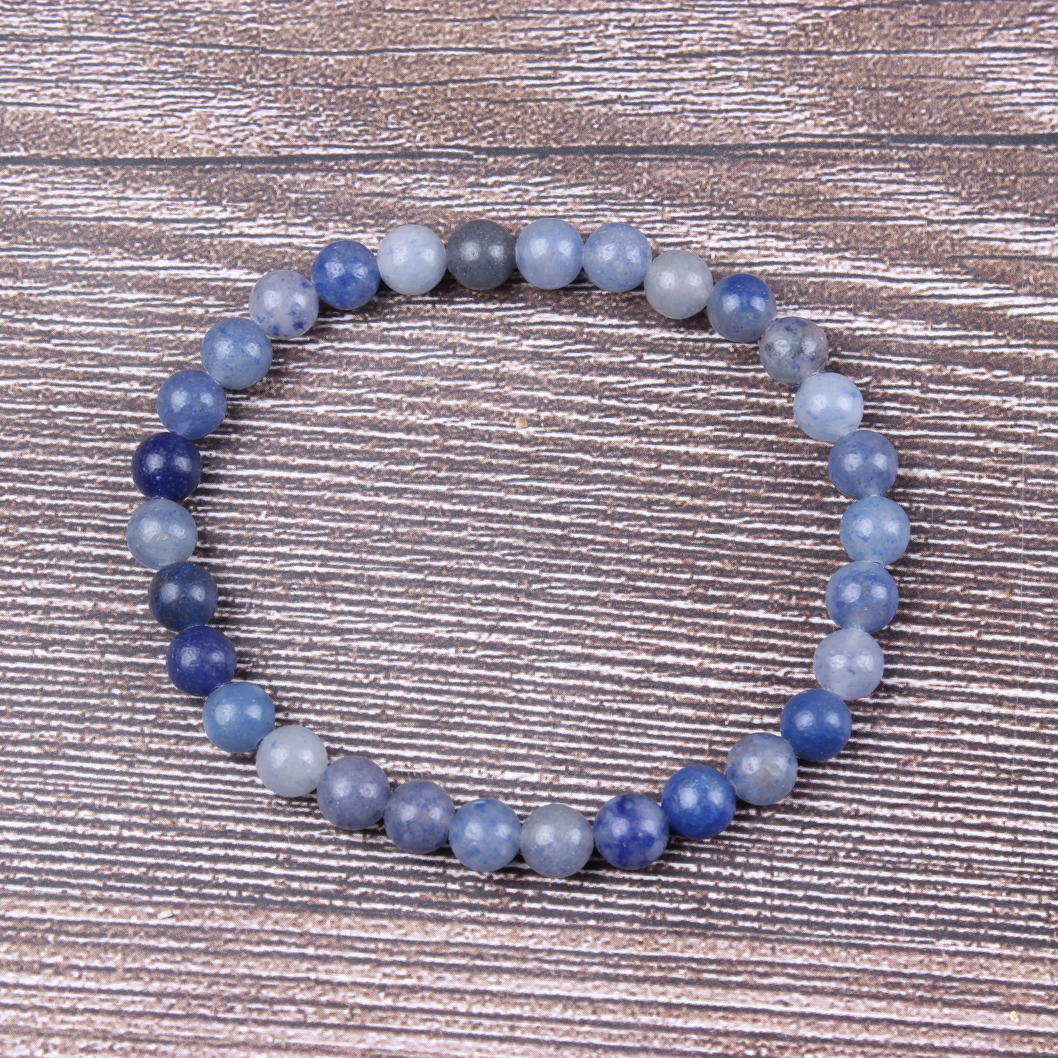 

Fashion jewelry 6 / 8 / 10mm miscellaneous stone bracelet natural jewelry beads are suitable for men's and women's accessories