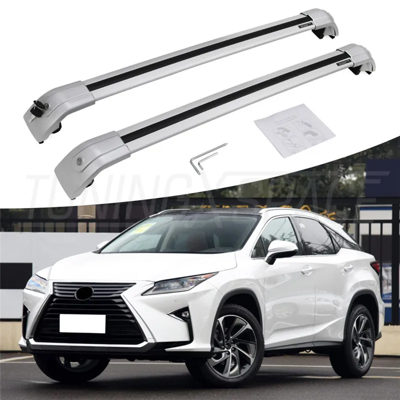 Серебристая перекрещенная рейка для багажа на крышу LEXUS rx RX350 RX45Oh 2016-2020 |