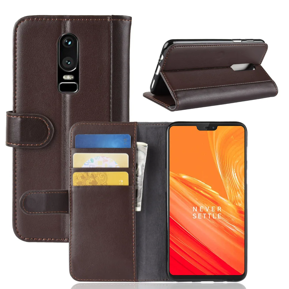 OnePlus 6 защитный чехол 28 &quotПремиум Флип Кошелек Чехол Fundas для One Plus 1 + A6000 A6003 из