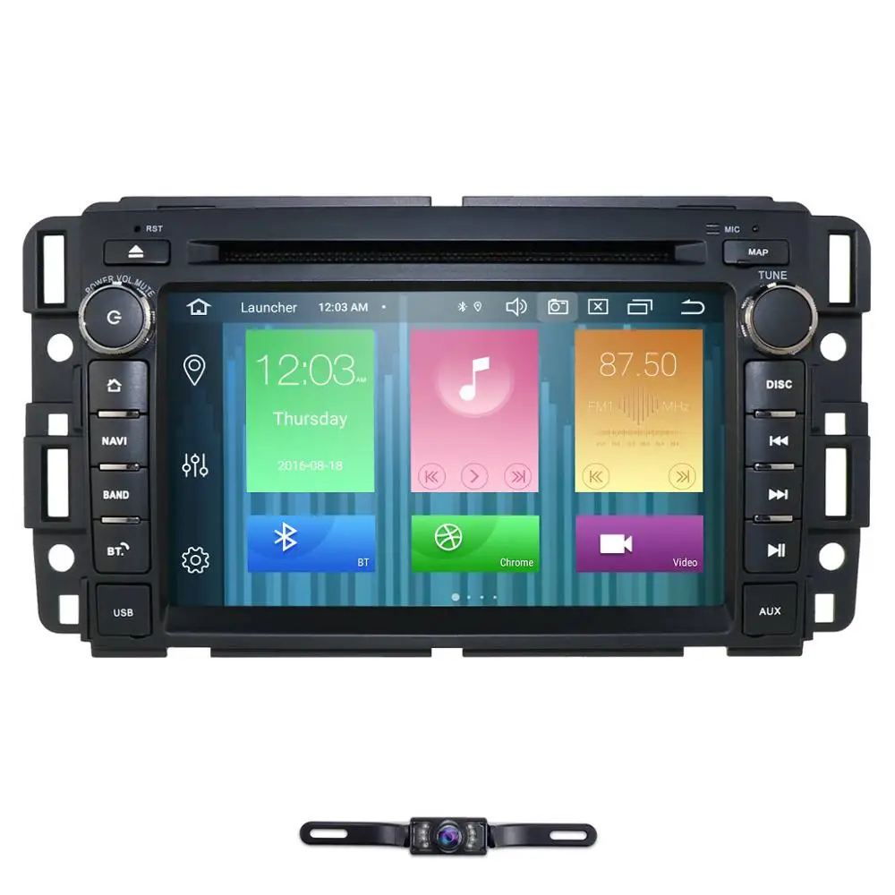 Camera1 Android 9,0 автомобильный dvd-плеер радио для GMC Chevrolet Chevy Yukon Tahoe Sierra Acadia Suburban DSP ips PX5 4G ram 64G rom USB wifi - Цвет: Camera1