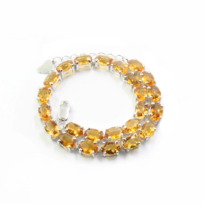 Классический женский браслет для вечеринки 25 шт. серебряный из натурального