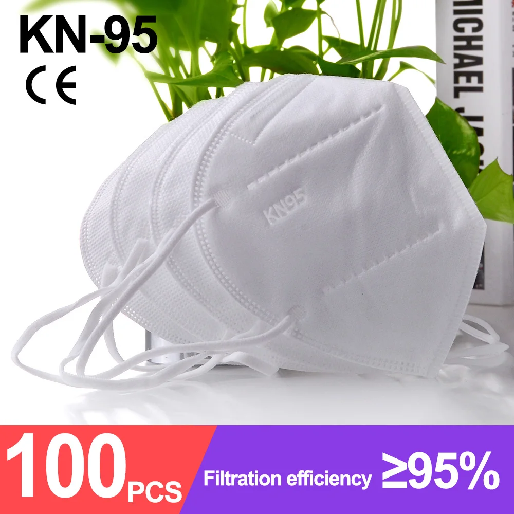 

5-200 Pieces KN95 Mascarillas FFP2 Facial Masks 5 Layers Filter Respirator Face Mask Dustproof Filtration Protective Mouth Mask