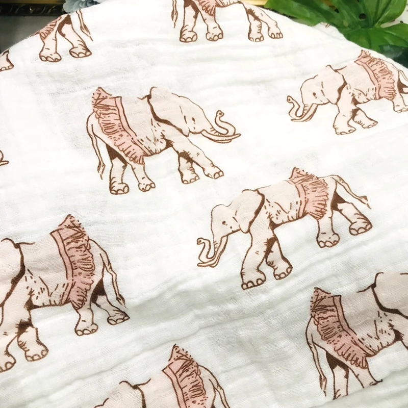 100% хлопковая муслиновая пеленка Одеяло 120X110cm Детские s для новорожденных